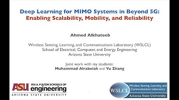 Wireless ML Seminar - Deep Learning for MIMO Systems in 5G and Beyond