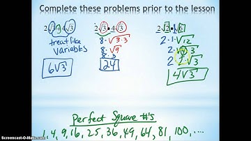 7.4 nth Roots & 7.5 Radical Expression Operations