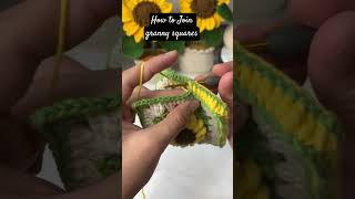 Granny Square Join Karne Ki Sabse Aasan Trick 🧶 | Crochet Joining Tutorial for Beginners #crochet