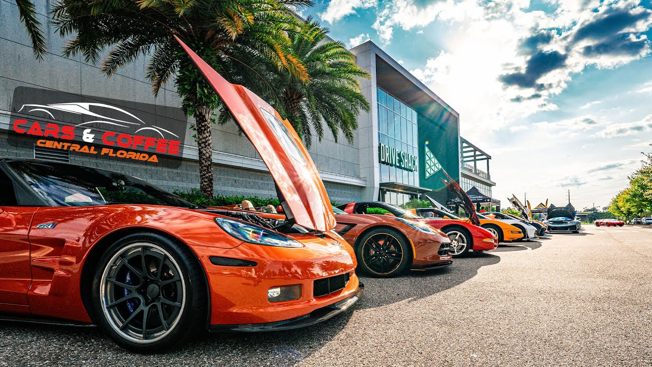 Lake Nona Orlando Erupts with Supercars at Drive Shack Cars & Coffee!