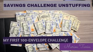 MT Budgets | $??? 100Envelope Unstuffing | How much did I save? | Mariea Tania