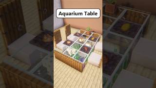 I Built An Aquarium Into A Table #minecraft #creative #satisfying