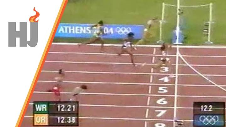 2004 Athnes - Joanna Hayes remporte le 100m haies