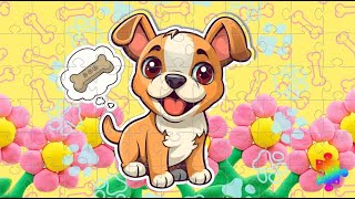 Flowery Dog - Jigsaw Puzzles for Kids - Puzzle Planet screenshot 2