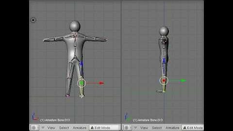 Add Armature Bones in the 3rd Dimension in Blender (4 of 8)