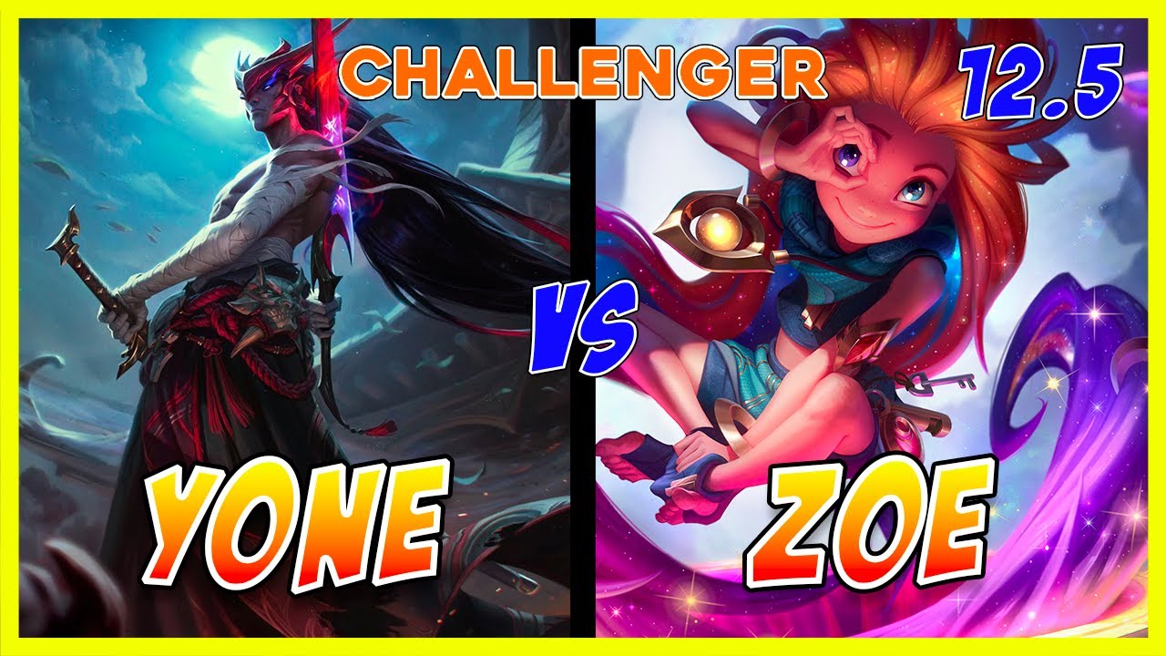 Yone MID vs Zoe | Challenger | Patch 12.5 | League of Legends Pro Player Replay