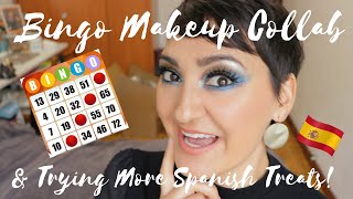 Bingo Makeup Challenge Collab Using 3 Pat McGrath Palettes & Trying More Spanish Treats | petra lins