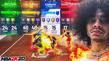 MY LEGEND PLAYMAKER BUILD = INSANE DEMIGOD on NBA 2K20 with 100 BADGES!