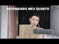 REFORMANDO MEU QUARTO GASTANDO POUCO -preto,piso vinilico