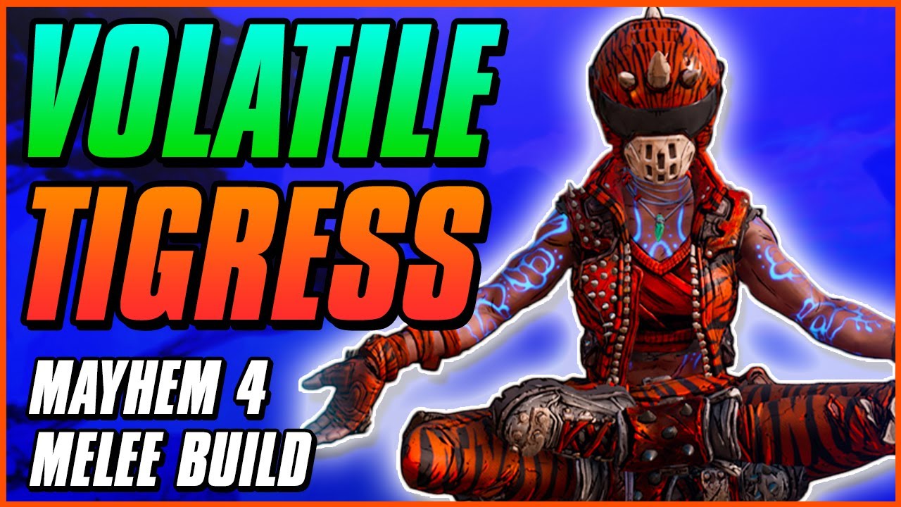 VOLATILE TIGRESS AMARA MELEE BUILD Insane Boss Damage Solo Takedown Borderlands 3 Game Save 
