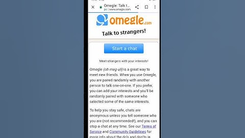 How to Use Omegle video Chat on Mobile📲 | Omegle kaise chalaye |Omegle Tutorial #shorts