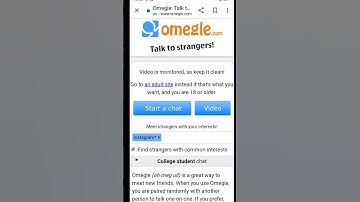 How to Use Omegle video Chat on Mobile📲 | Omegle kaise chalaye |Omegle Tutorial #shorts