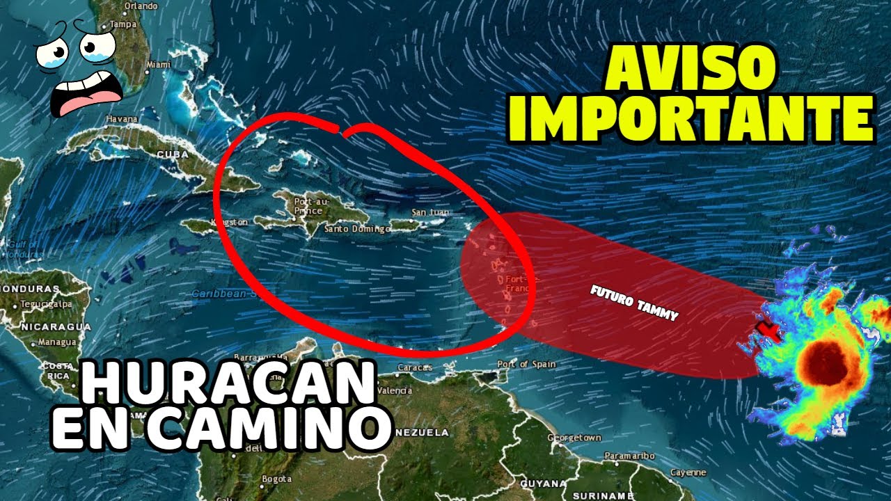 ALERTA EN EL CARIBE !! SE COMPLICA TODO  !! CAMBIA DE RUMBO Y  SERA MUY FUERTE FUTURO HURACAN TAMMY