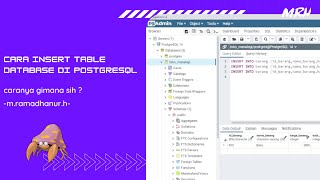 Cara Insert Mengisi Table Database Di Postgresql 2023