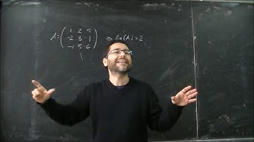 Matrices. Cálculo del rango de una matriz por el método de Gauss 01