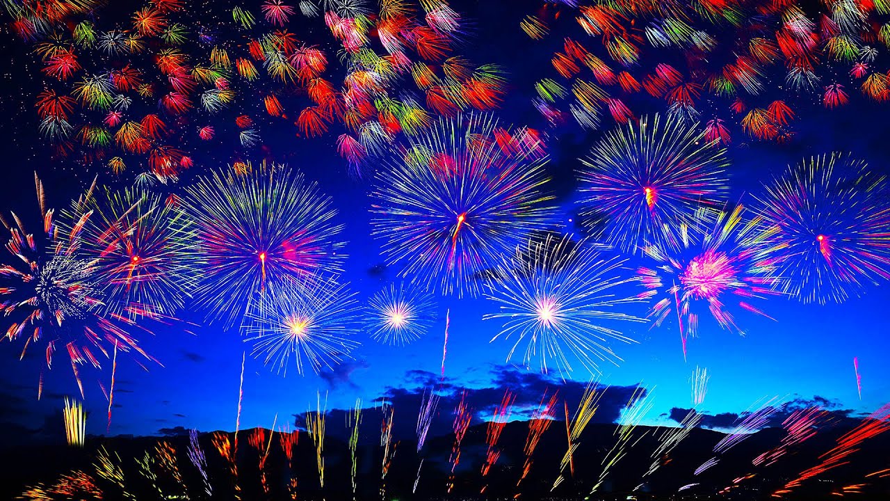 【8K】 日本一カラフルな神明の花火大会　グランドフィナーレ。山梨県市川三郷町　ニコン Z 9によるN log撮影で花火の白飛び無し　花火音