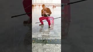 THIS ICE FISHING ROD IS INSANE! #icefishing #winter #fishing #multilinecatch