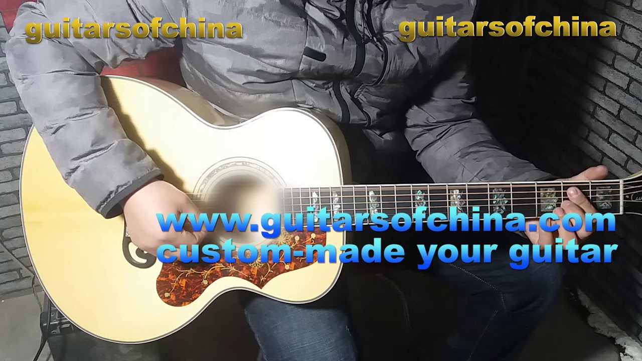 Custom-Made j200 sj-200 jumbo body guitar