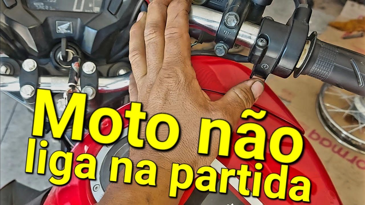 Moto não pega na partida e não era nenhum desses defeitos RELÉ, MOTOR DE ARRANQUE, BATERIA