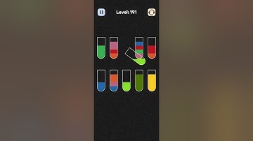 Water Puzzle Level 191 Walkthrough Solution iOS/Android