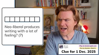 Famous Minute Cryptic Clue 524: Neo-liberal produces writing with a lot of feeling? (7) Profile