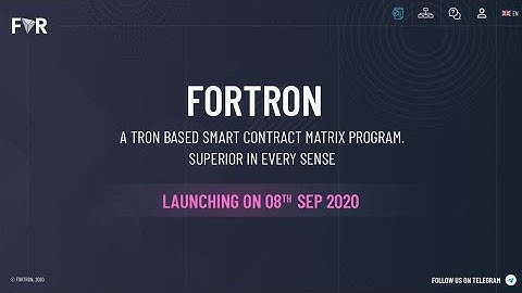❇️ FORTRON ❇️ A TRON BASED SMART MATRIX PROGRAM.