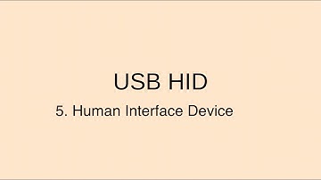USB HID - human interface device  Walkthrough