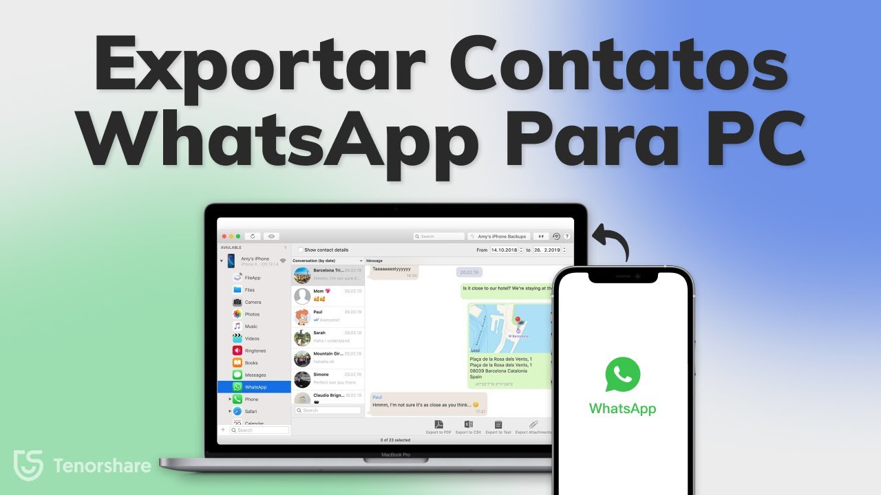 Como Exportar Contatos do WhatsApp para o PC