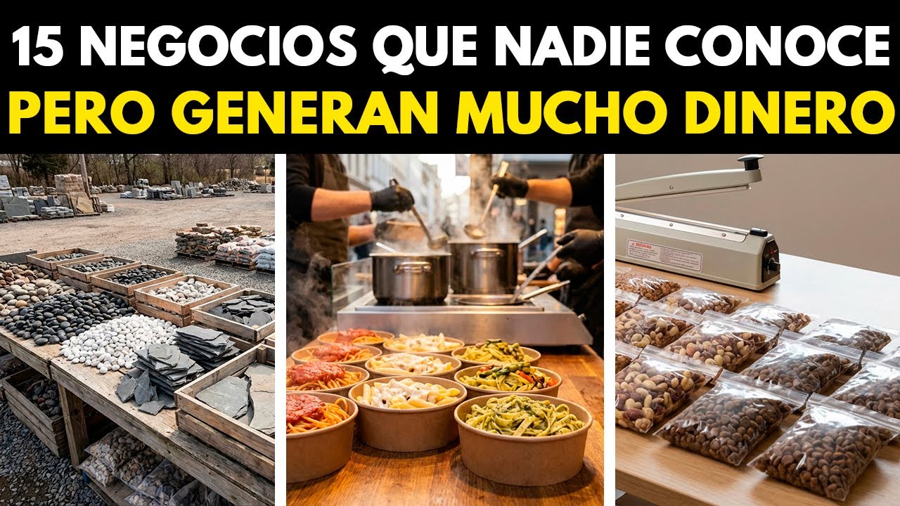 15 NEGOCIOS que CASI NADIE CONOCE y DEJAN MUCHO DINERO - YouTube