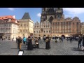 Уличные музыканты в Праге.