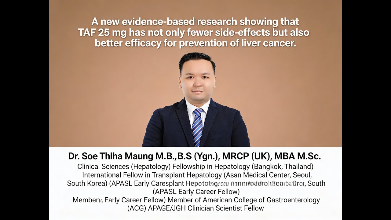 ဘီပိုးဆေး TAF25 mgသည် ဘေးထွက်ဆိုးကျိုးနည်းရုံသာမကဘဲကောင်းကျိုးလည်း ပိုများကြောင်းထွက်ရှိလာသည့်သုတေသန