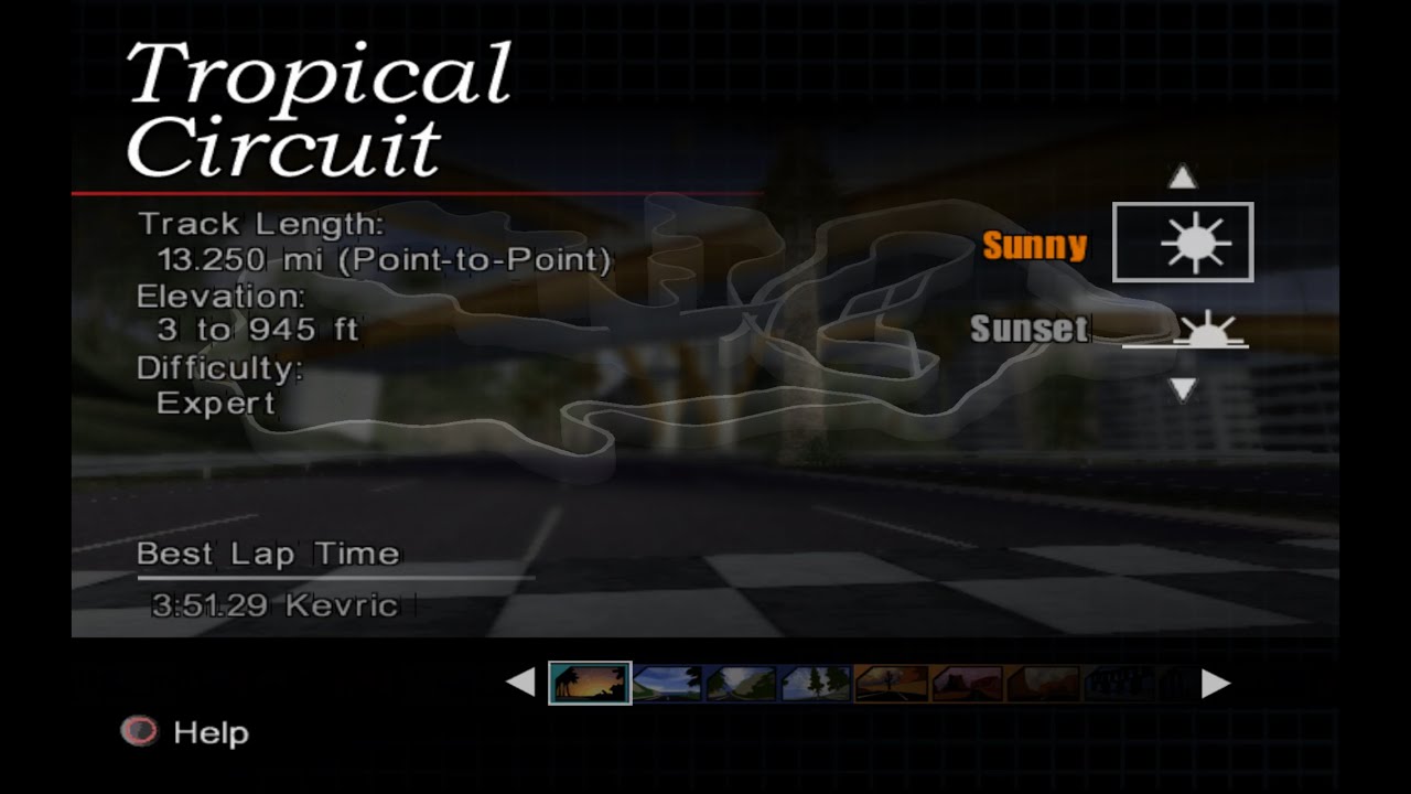 NFS Hot Pursuit 2 - Tropical Circuit - Stock/Classic WR [