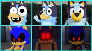 Sonic The Hedgehog Movie Sonic EXE vs BLUEY Uh Meow All Designs Compilation Compilation 2