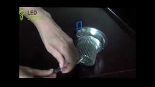 7W (7X1W) Directional LED Downlight - Driver Included Sample Video