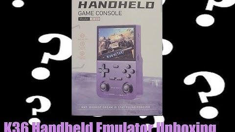 K36 Handheld Emulator Console Unboxing | Relive Retro Gaming with Classic Games