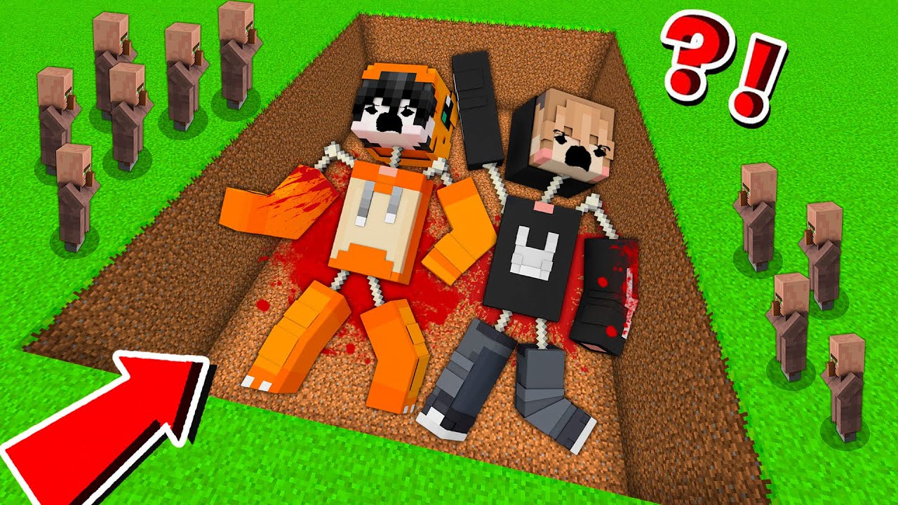 GAWAT !! KITA DI KUBUR HIDUP HIDUP SAMA VILLAGER JAHAT DI MINECRAFT !!