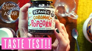 ASMR | Popcorn Coffee?! Taste Testing Coffees & Chocolate Show & Tell + Aldi Sales Circular Whisper