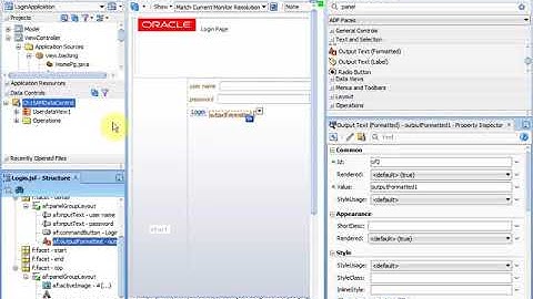 Oracle ADF LoginPage1