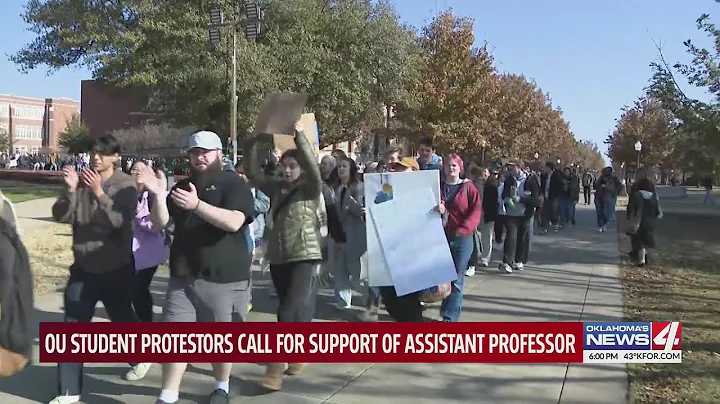 OU student protesters call for support of assistant professor