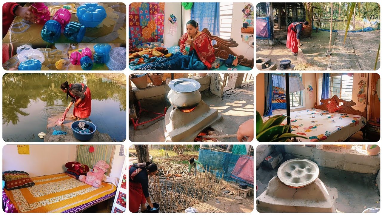 অসুস্থ শরীরে এক ঝলকে ২-দিনের কাজ যেভাবে শেষ করলাম🤨খুব কম দামে রান্নাঘরের কিছু জিনিস কিনলাম।।