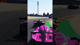 GT3 uses UNO reverse on LMP3 at Spa #lemansultimate #simracing #fanatec