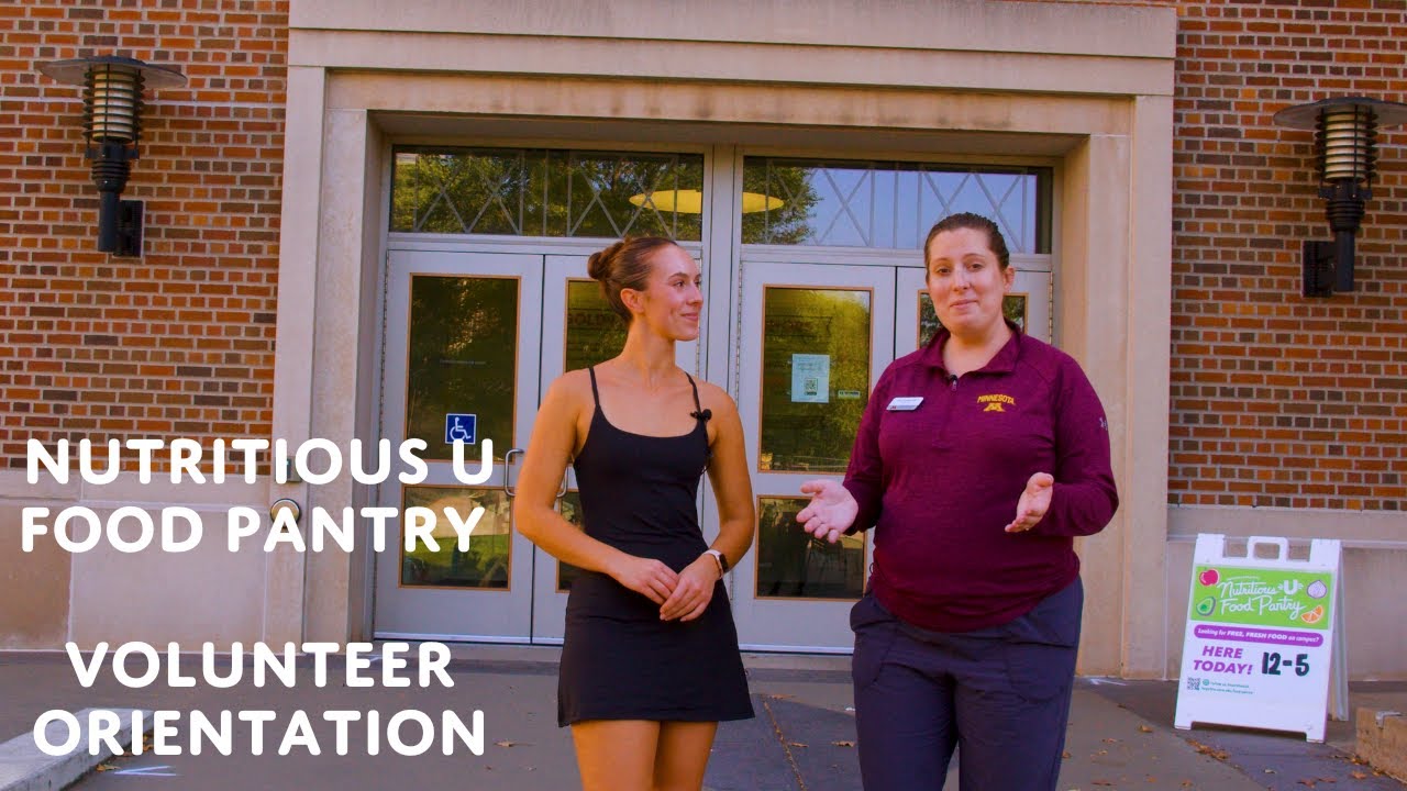Nutritious U Food Pantry Volunteer Orientation How to Succeed as a