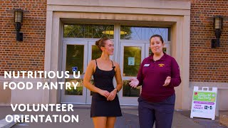 Nutritious U Food Pantry | Volunteer Orientation | How to Succeed as a Student Volunteer
