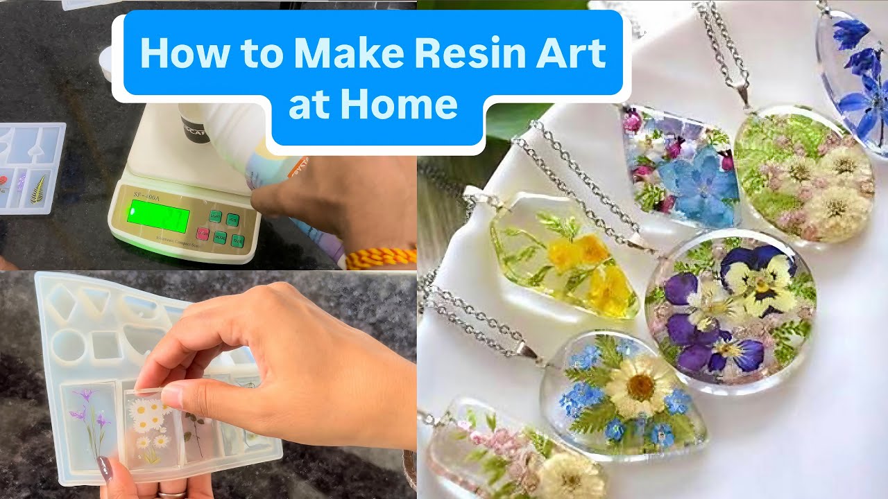 How to Make Resin Art at Home | Easy DIY | Olefin Resin Art Tutorial ...