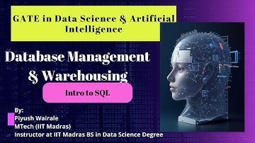 Intro to SQL | Database Management & Warehousing | GATE Data Science & AI #gate2024