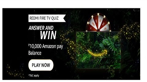 Amazon Funzone Redmi Fire TV Quiz Answers Today|4 March 2023|@DailyQuizTime
