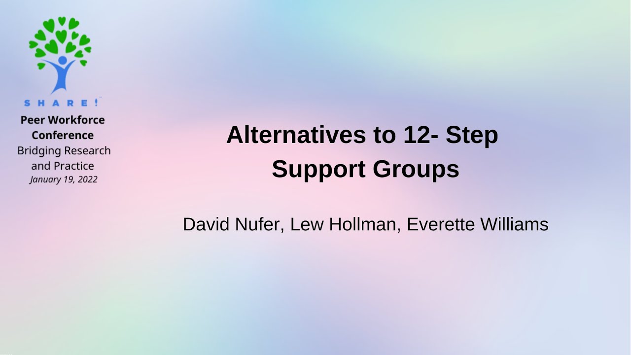 Self-help Support groups: Alternatives to 12-Step Support Groups