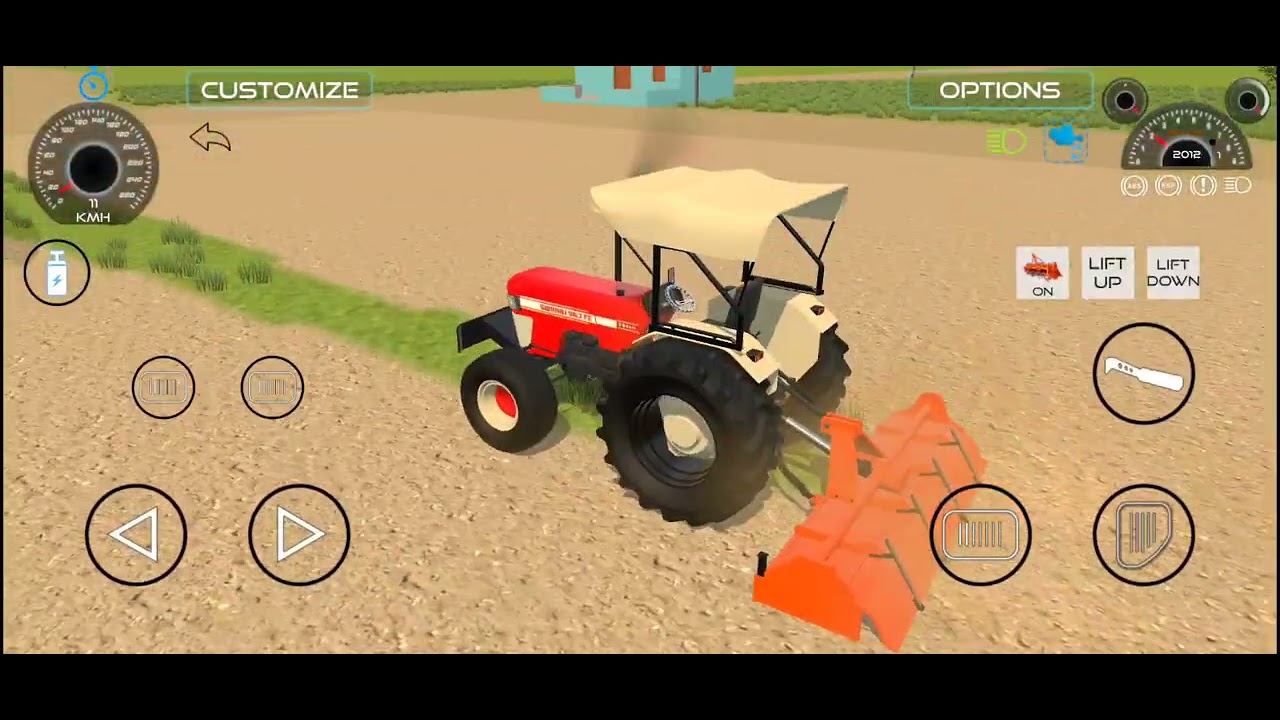 Swaraj 963 tractor 4x4 Rotavater Farming