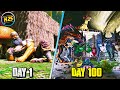 I survived 100 days of hardcore ark survival evolved on aberration 