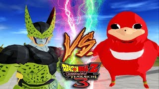 Perfect Cell vs Uganda Knuckles | Do you know de wey | DBZ Tenkaichi 3 (MOD)